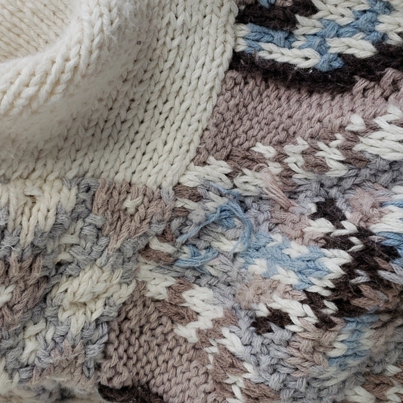 Vintage Handcrafted Cotton Ramie Bulky Sweater by Jennifer & Co. M - Picture 5 of 14